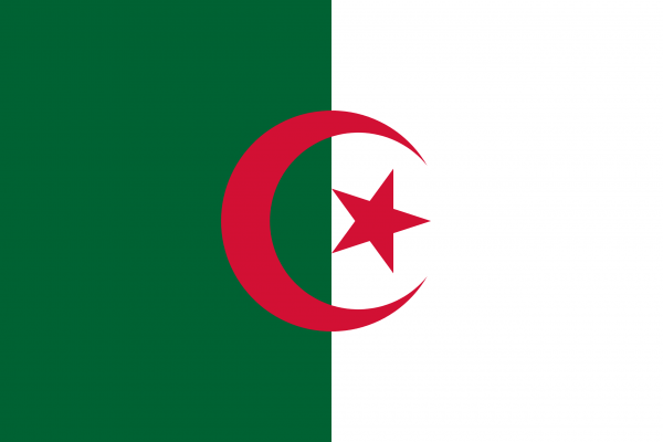 Drapeau d'Algérie pour obtenir un visa